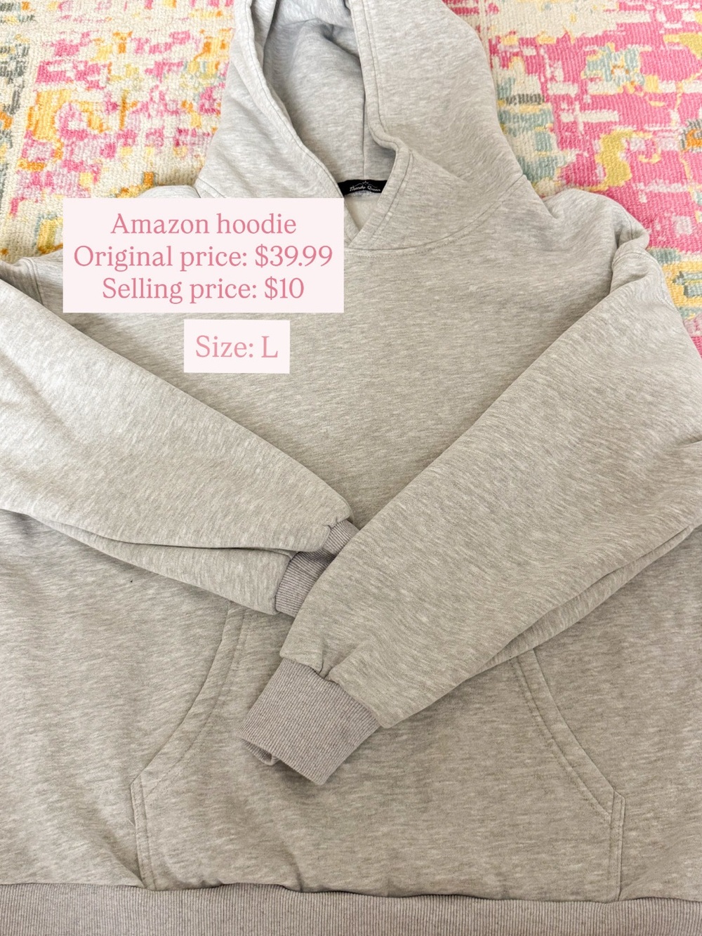 Amazon Light Gray Women's Pullover Hoodie